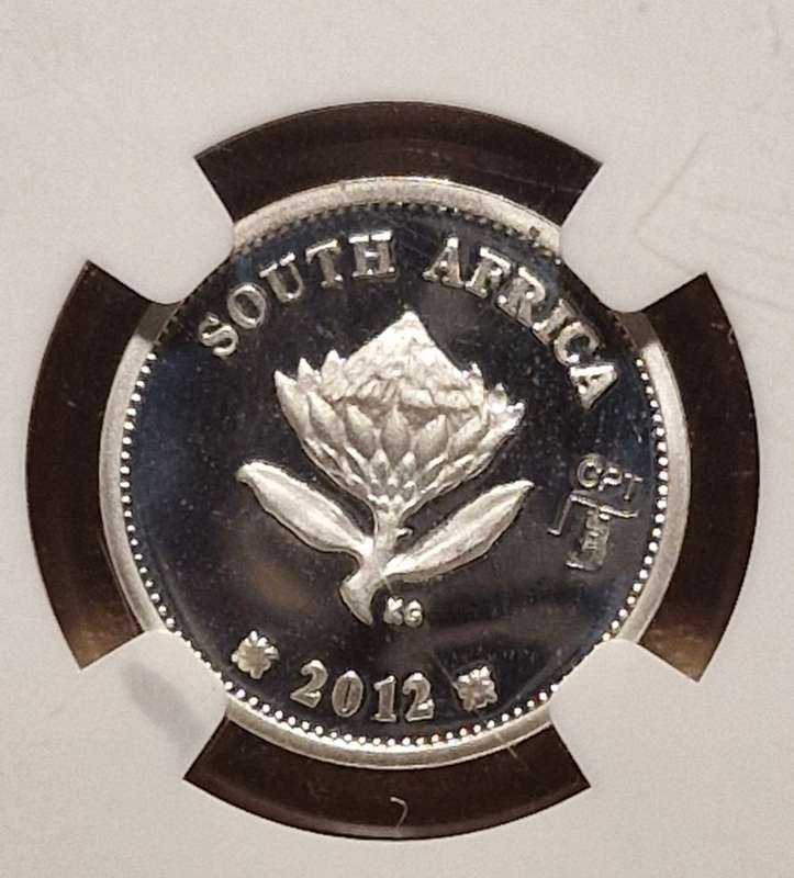 2012 Flypress 2.5 Cent NGC PF 68 UC, Gautrain, Cape Town Coin Show Mint Mark