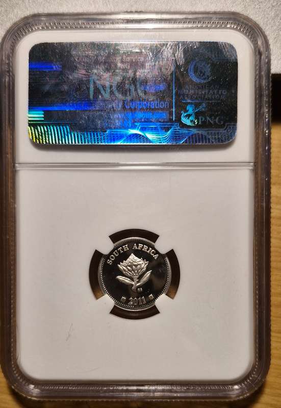 2011 2.5 Cent NGC PG68UC, Van Der Stel