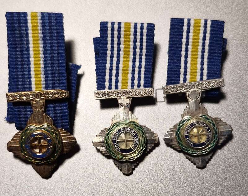 Set of MINIATURE  South African Police Force, Bravery Medals.