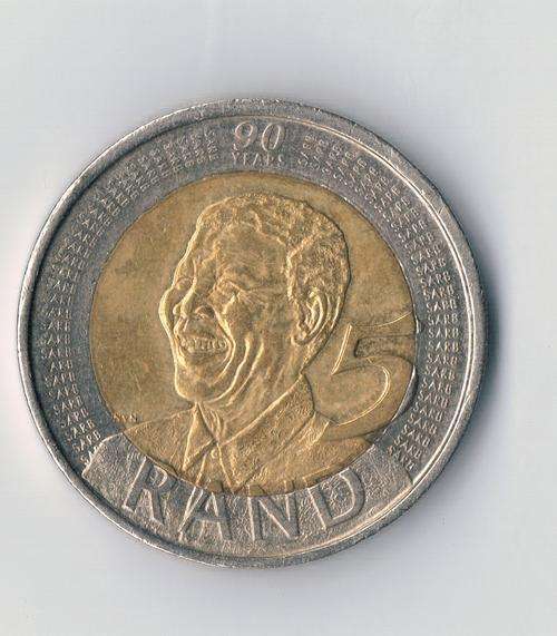 2008 R5 Mandela Birthday. Circulated Coins ENCAPSULATED