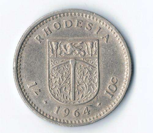 Rhodesian Rarity. 1964 1 shilling & 1950 /51 6 pence