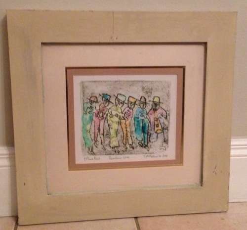 T M Mafenuka - Coloured Monoprint