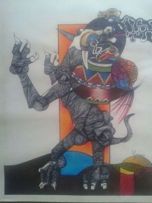 Beauty and the beast (Nathaniel Mokgosi)