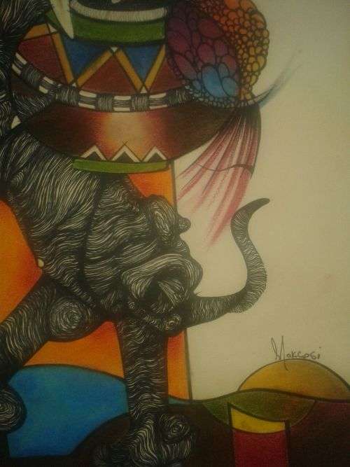 Beauty and the beast (Nathaniel Mokgosi)