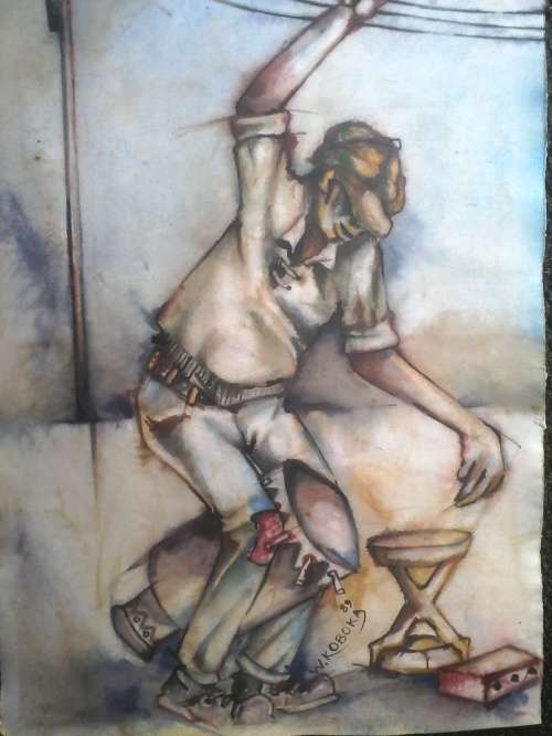 Welcome Mandla Koboka "Water color ,1941-1997..The Drum Beater