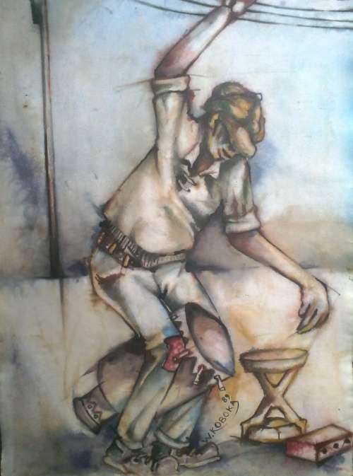 Welcome Mandla Koboka "Water color ,1941-1997..The Drum Beater