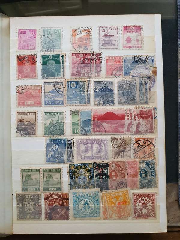 China Stamps in album