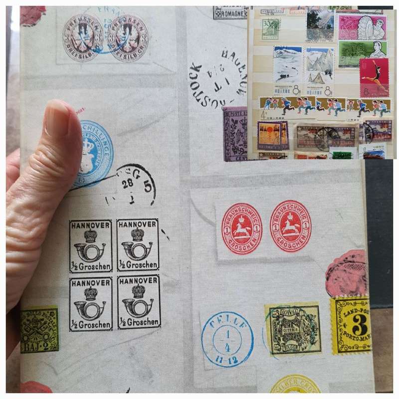 China Stamps in album