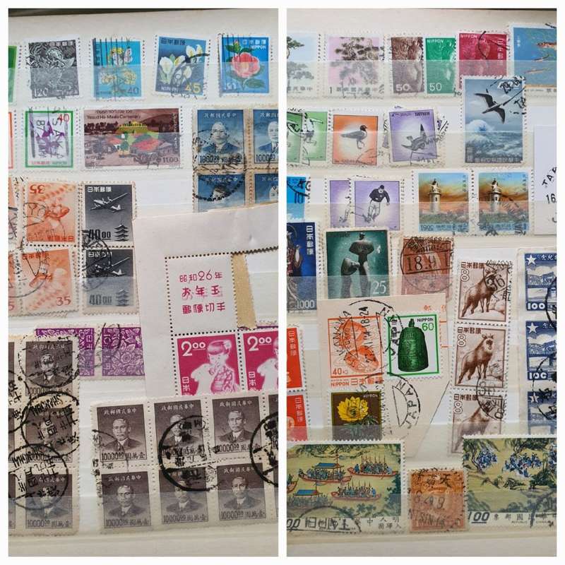 China Stamps in album
