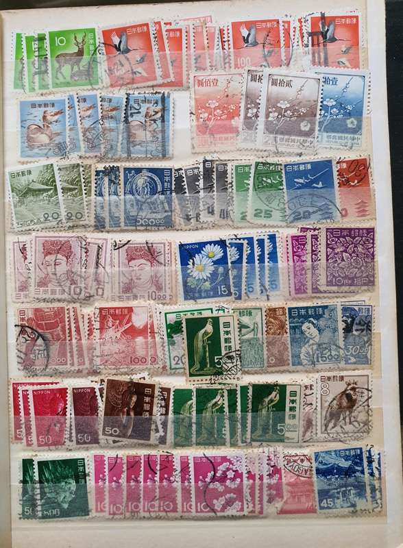 China Stamps in album