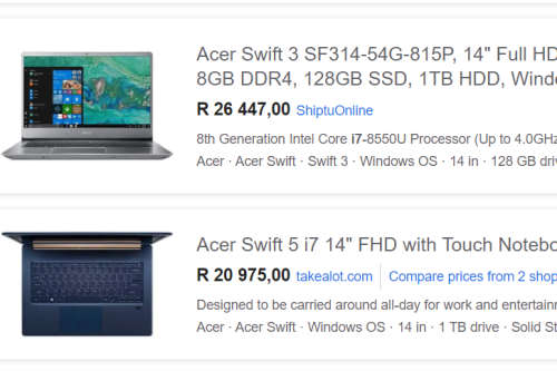 LATEST ACER SWIFT 3 i7 8th GEN Quad-Core 14` FHD 8 GB RAM 1000 GB SSD SOLID STATE DRIVE