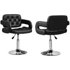 PU Leather Swivel Kitchen Bar Stools