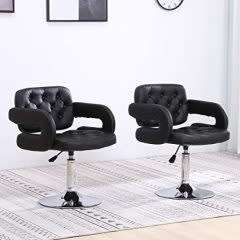 PU Leather Swivel Kitchen Bar Stools