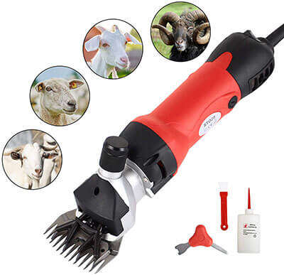Professional Animal Clipper Sheep Shears Electric Clippers 6 Speeds Corded Electric Sheep Goat