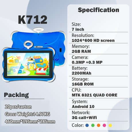 Wintouch 7` Kids Learning Education Children Tablet Android