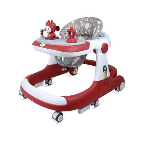 Baby`s 4 in 1 Walker and Walking Ring - Reddish Pink Blush