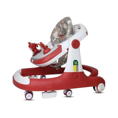 Baby`s 4 in 1 Walker and Walking Ring - Reddish Pink Blush