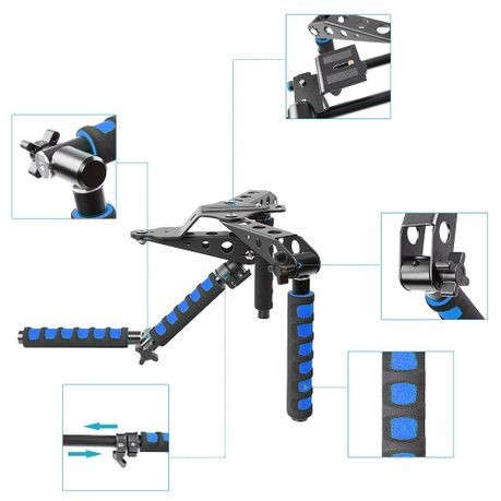 DSLR Rig Shoulder Mount Rig Stabilizer for DSLR Cameras & Camcorders