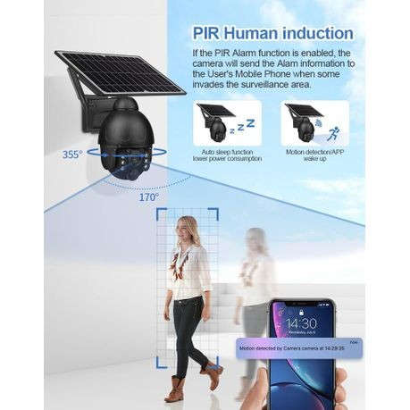 Wifi Steel Solar PTZ Camera
