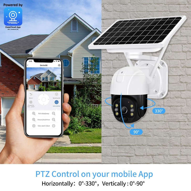 Solar Powered Smart Wi-Fi Wireless Security Camera