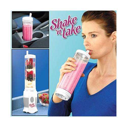 Shake 'n Take Blender Smoothie Maker (Blend and Drink Smoothies and Protein Shakes instantly)
