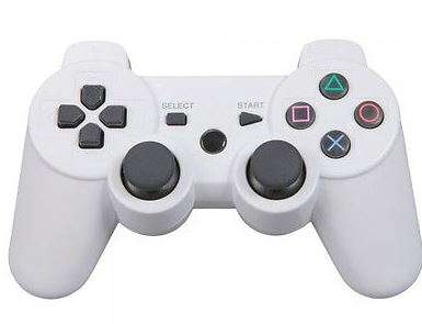 PS3 White DualShock SixAxis Wireless Bluetooth Controller For Sony Playstation 3