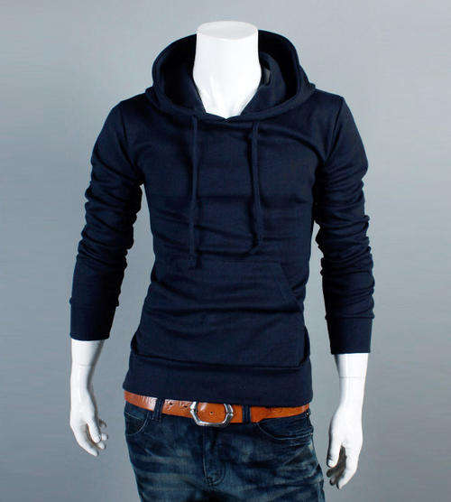 Navy blue Mens Hoodie Jacket (US Size Medium)