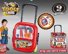 Kids 9 Piece Tools Play set case (Drag and carry freely)