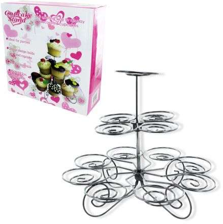 3 Tier Cupcake Stand - Holds 13 Cupcakes