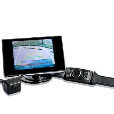 3.5 Inch Car DVR Monitor with Front Camera and Wireless Rear Camera