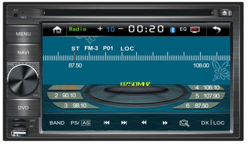 Universal Car DVD player with GPS, Bluetooth, TV Tuner, FM, RDS, Touch Screen (DOUBLE DIN / 2 DIN)