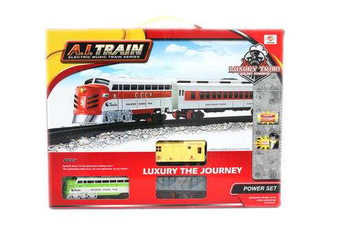 Kids Electric Train rail set w/ light function