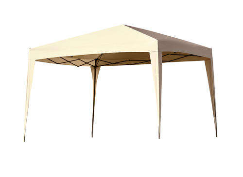 Hazlo 3M Folding Pop Up Gazebo w/ Leg Cover (Red, Beige)
