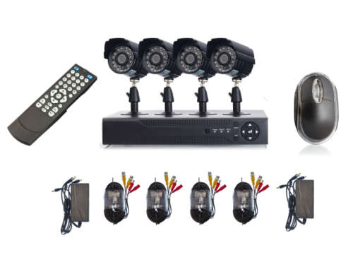 4 Channel CCTV Security Camera System DVR Kit w/ Internet 3G Phone Viewing and HDMI (4ch)