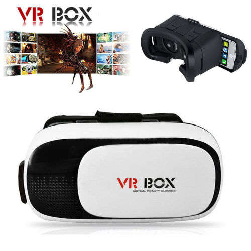 3D VR Box 2 (Virtual Reality 3D Glasses) for 3.5-6" Smartphones & Notes