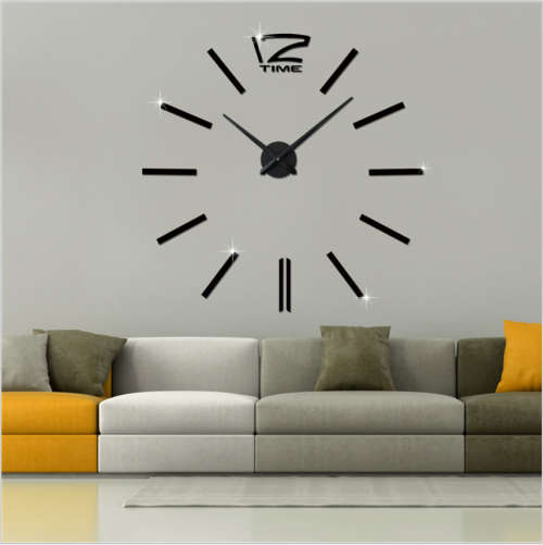 Modern DIY Large  3D Wall Clock (Home Decor)