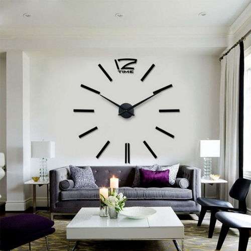 Modern DIY Large 3D Wall Clock