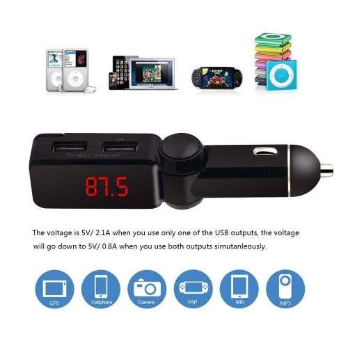 Wireless Bluetooth Car MP3 FM Transmitter