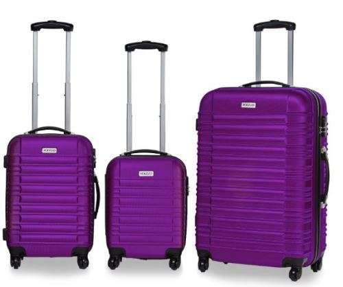 3 Piece ABS Trolley Luggage Bag Set , 16" 20" and 28"