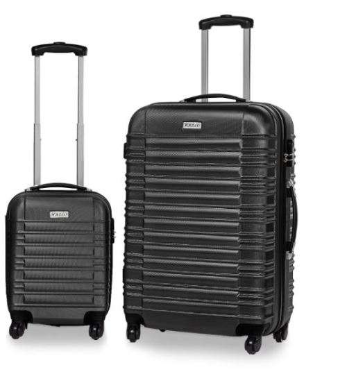 2 Piece ABS Trolley Luggage Bag Set , 16" and 28"