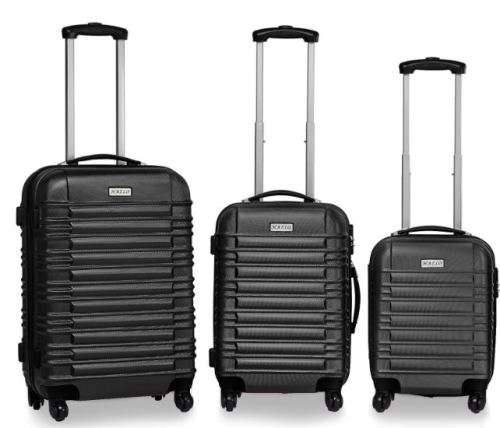 3 Piece ABS Trolley Luggage Bag Set , 16" 20" and 24"