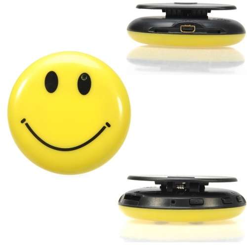 Smiley Face Hidden Badge Video Camera (Meeting, Monitoring, Driving, Voice Recording MP3 Player)