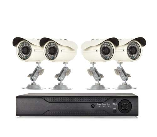 4 Channel CCTV Security Camera System DVR Kit w/ Internet 3G Phone Viewing and HDMI (4ch)