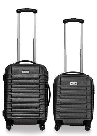 2 Piece ABS Trolley Luggage Bag Set , 16" and 20"