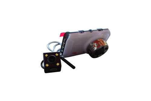 Dual Lens Full HD Car Dash Camera Video Recorder DVR with Motion Detection