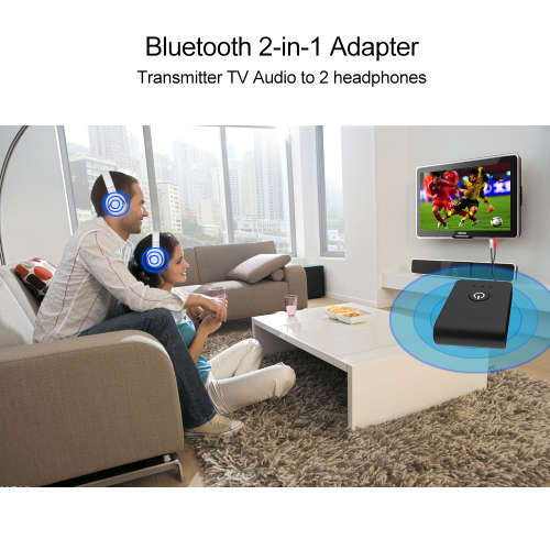 Bluetooth Receiver and Transmitter (Wireless Audio Adapter 2-in-1)
