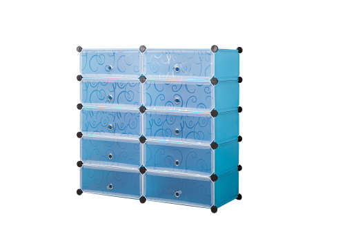 10 Compartment Cubical Shoe Storage Rack Organizer Holder (Second hand)