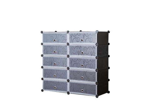 10 Compartment Cubical Shoe Storage Rack Organizer Holder (Second hand)