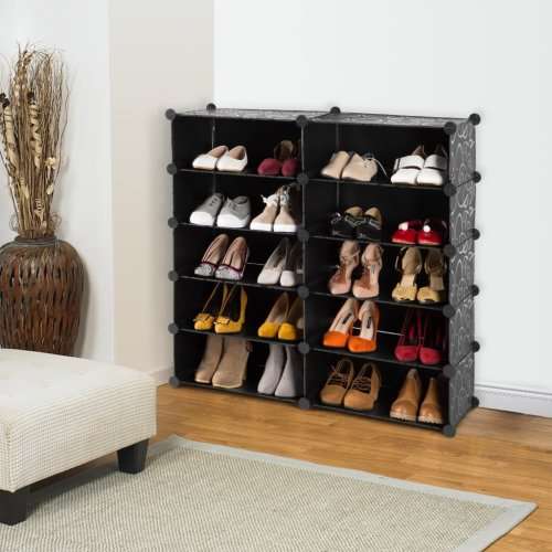 10 Compartment Cubical Shoe Storage Rack Organizer Holder (Second hand)