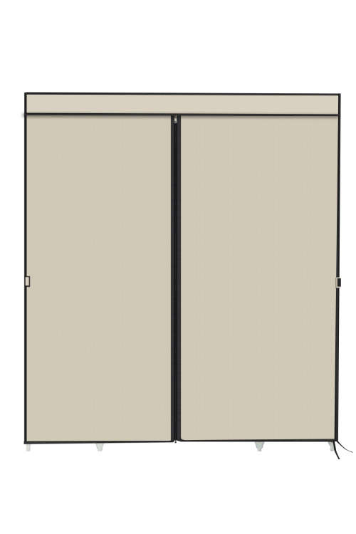 Hazlo Large Multi Compartment Fabric Wardrobe Closet (Clothes Storage)